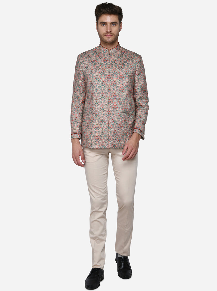 Multicolour Jodhpuri Suit | JadeBlue