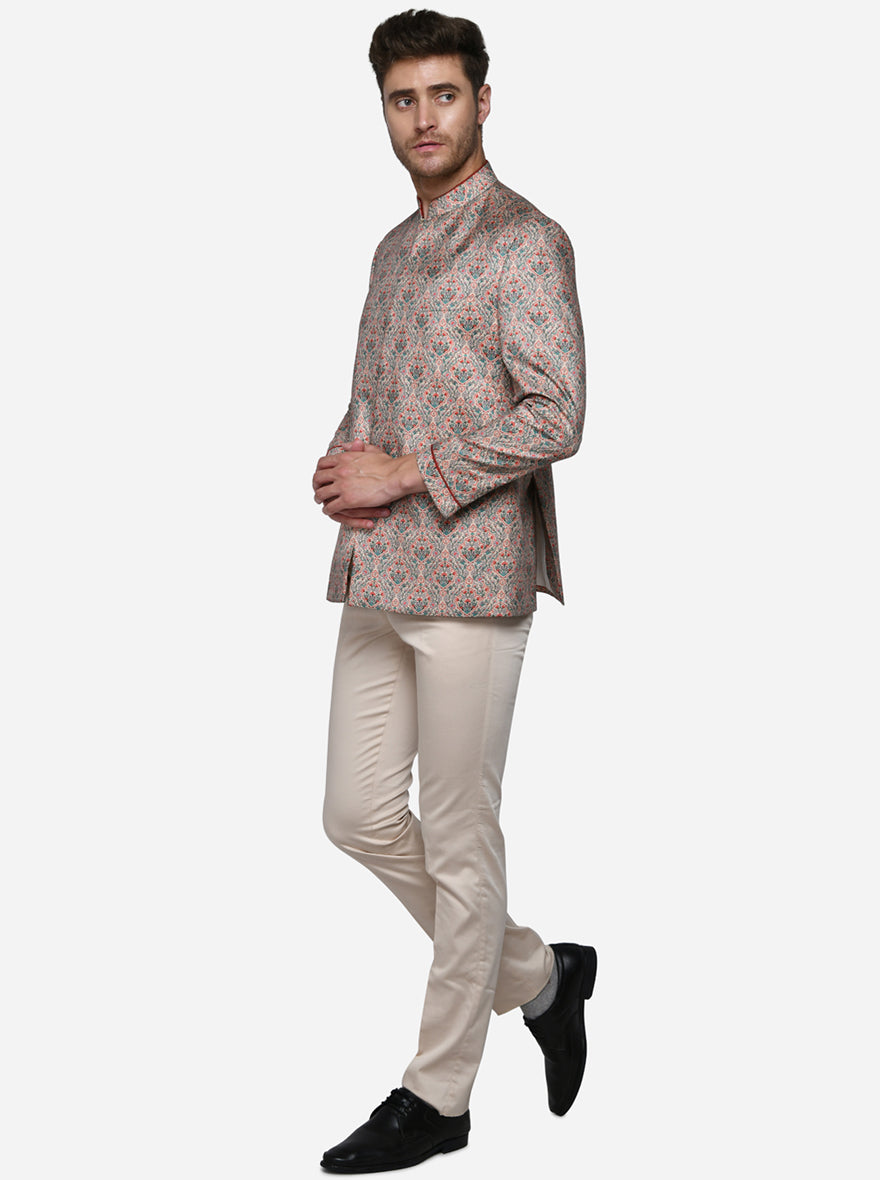 Multicolour Jodhpuri Suit | JadeBlue