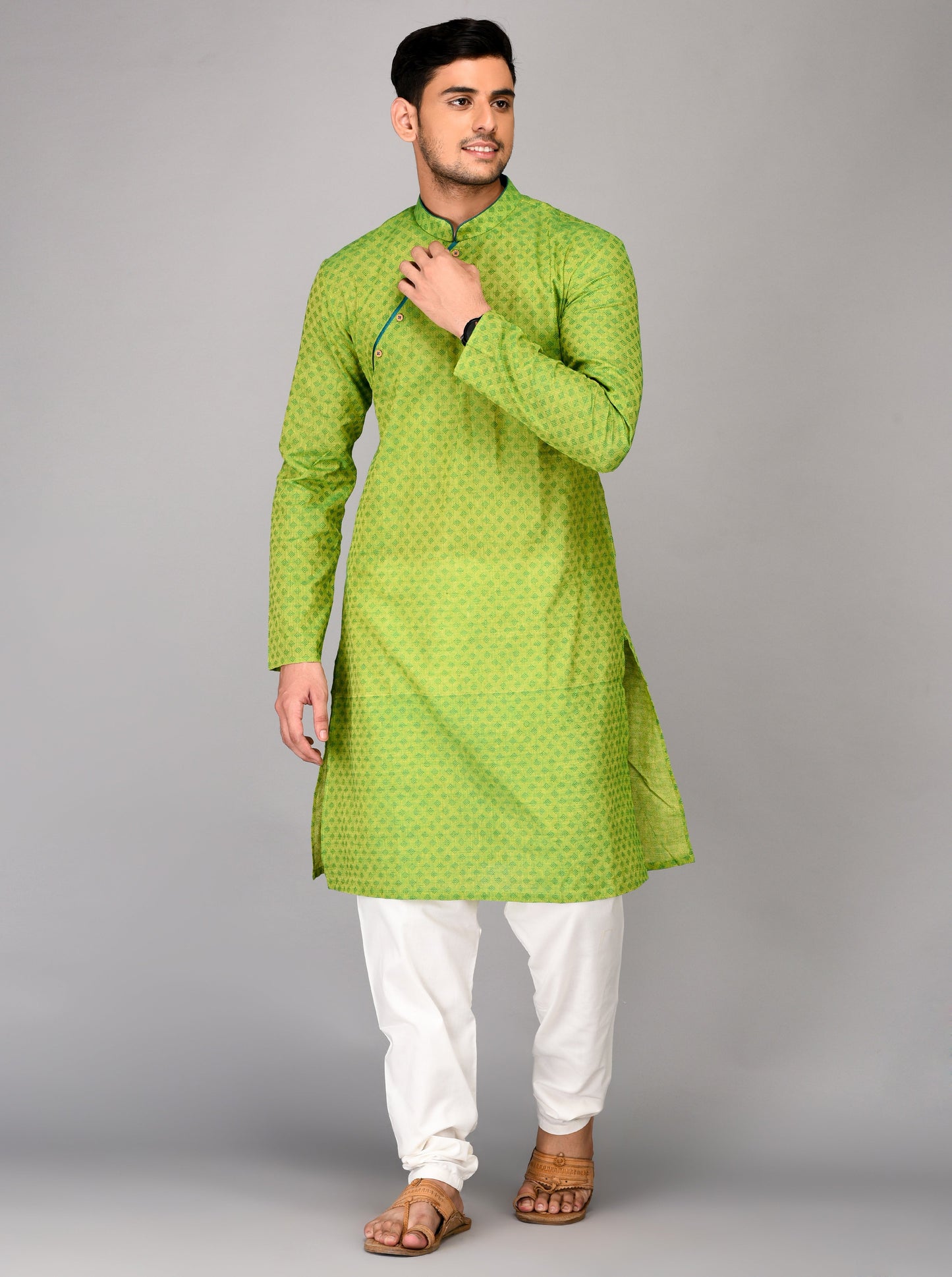 Green Printed Kurta | Azania