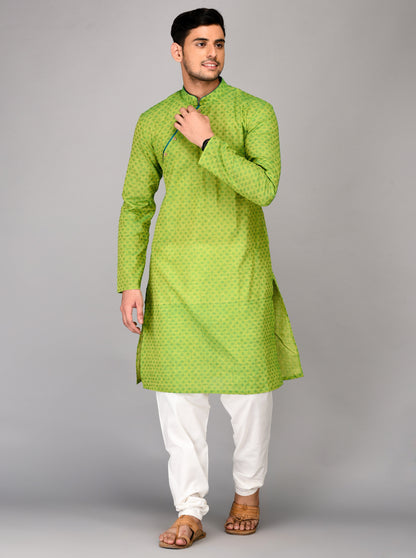 Green Printed Kurta | Azania