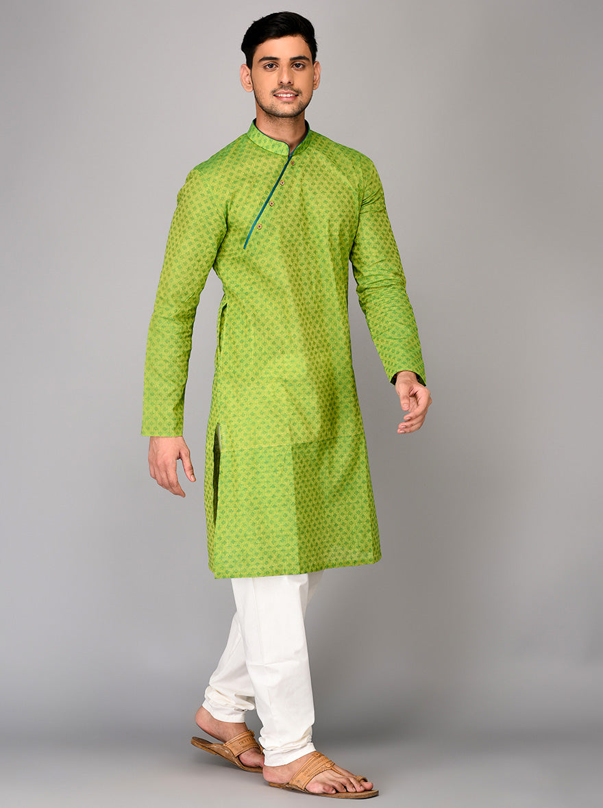 Green Printed Kurta | Azania