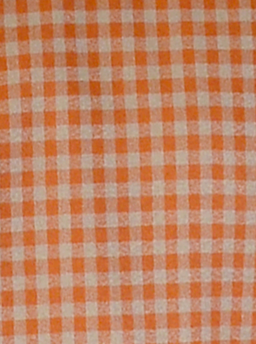 Orange & Grey Checkered Blazer | JB Studio