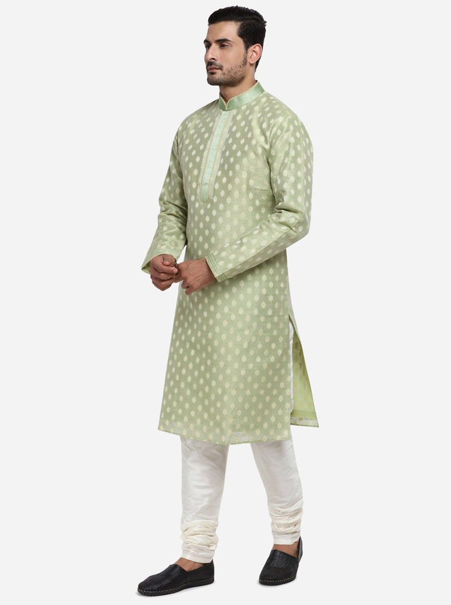 Light Green Kurta Set | Azania