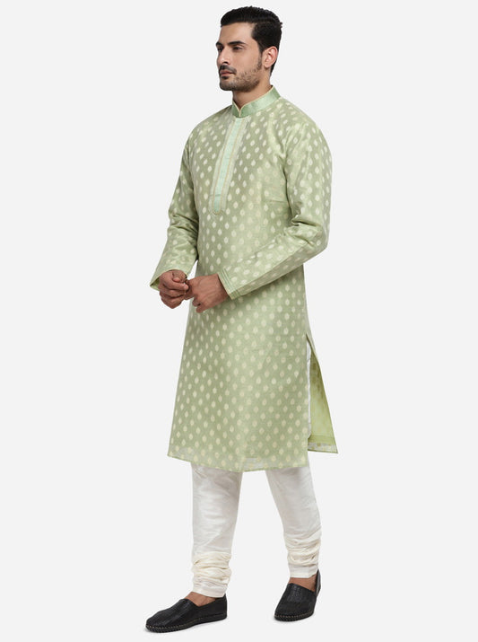 Light Green Kurta Set | Azania