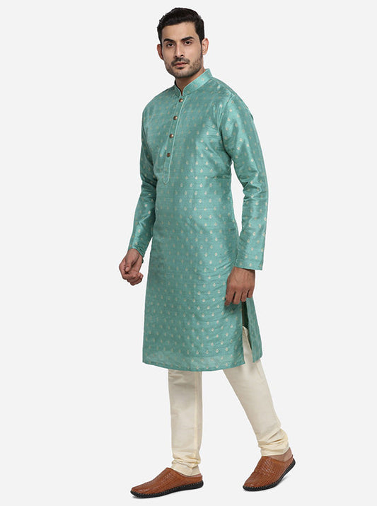 Turkish Green Kurta Set | Siddhesh Chauhan