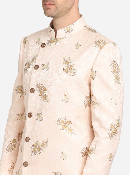 Light Pink & Golden Indowestern | Azania