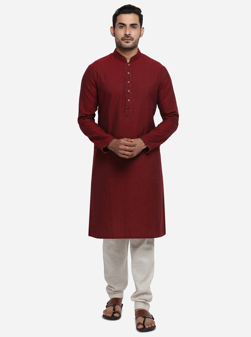 Maroon Kurta | Azania