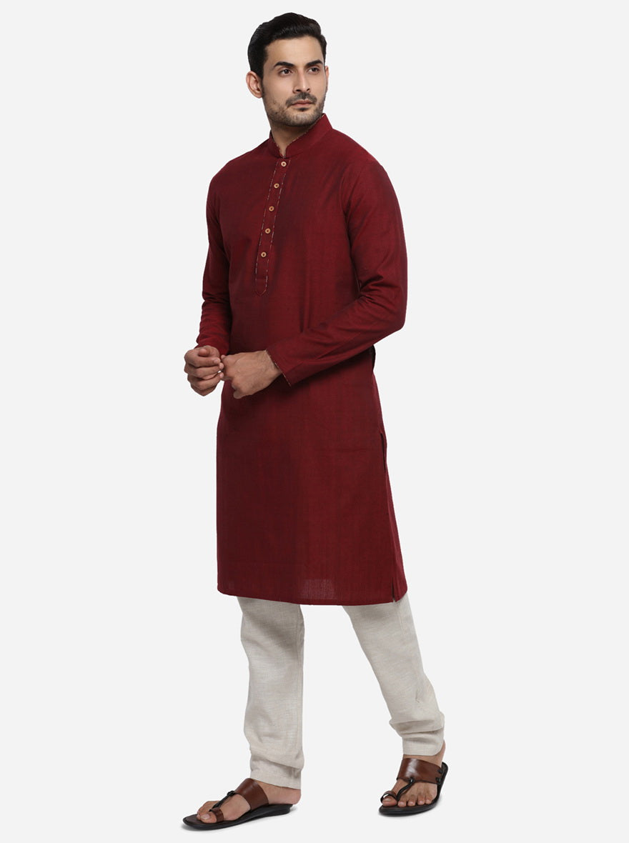 Maroon Kurta | Azania