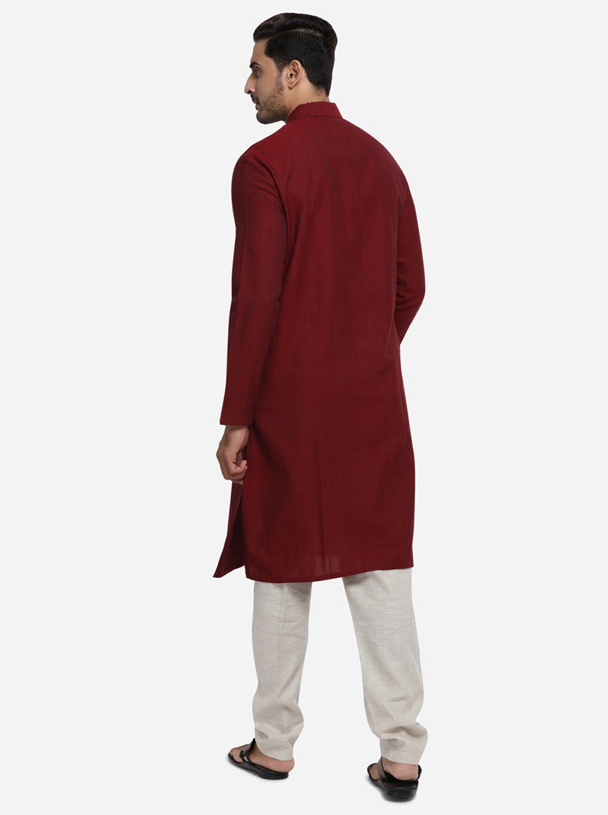 Maroon Kurta | Azania