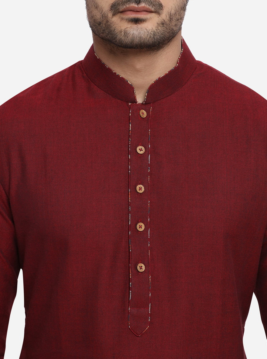 Maroon Kurta | Azania