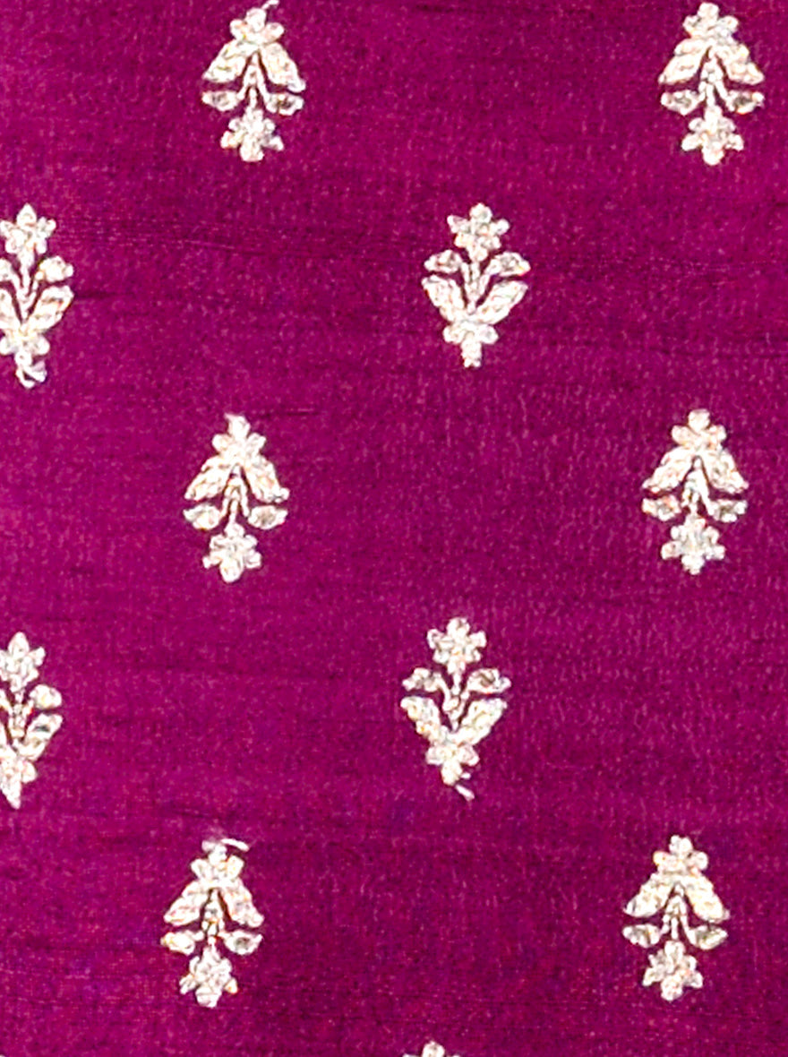 Maroon & Golden Bandhgala Jacket | Azania