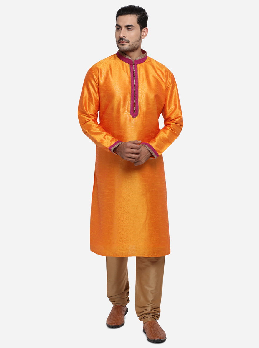 Golden Orange Kurta Set | Azania