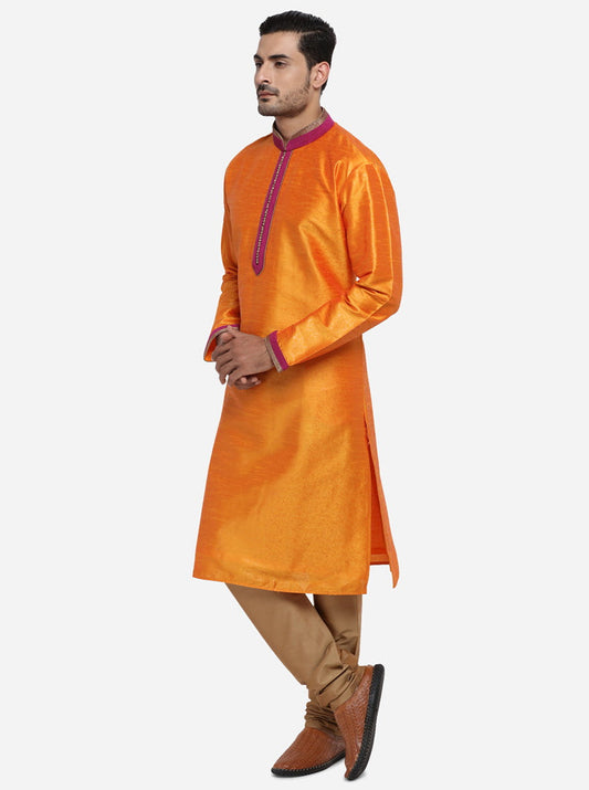 Golden Orange Kurta Set | Azania