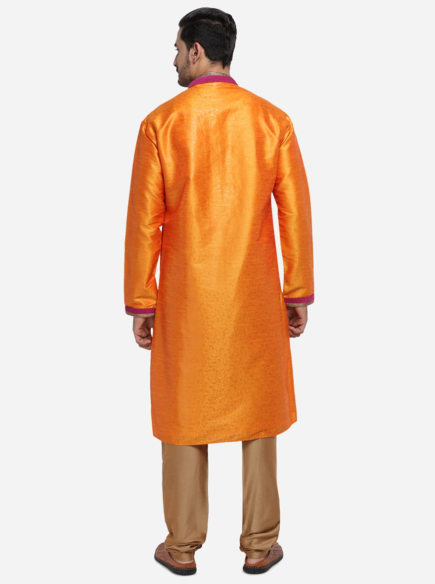 Golden Orange Kurta Set | Azania