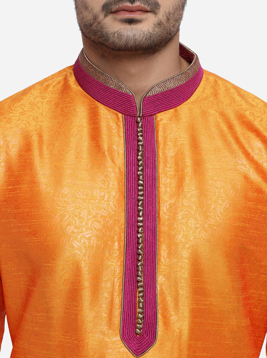 Golden Orange Kurta Set | Azania