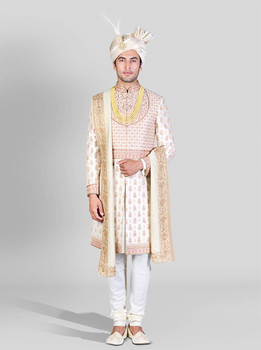 Beige Sherwani | TULA