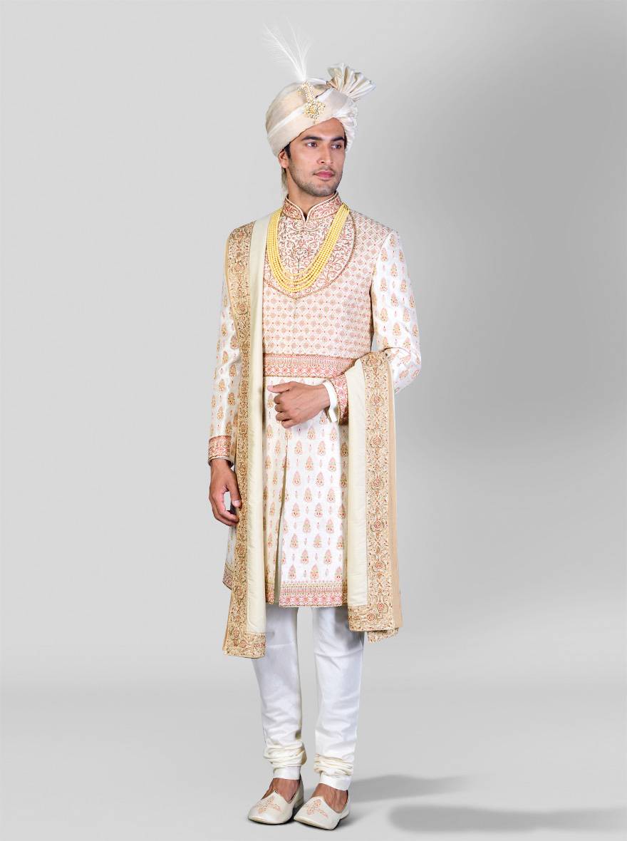 Beige Sherwani | TULA