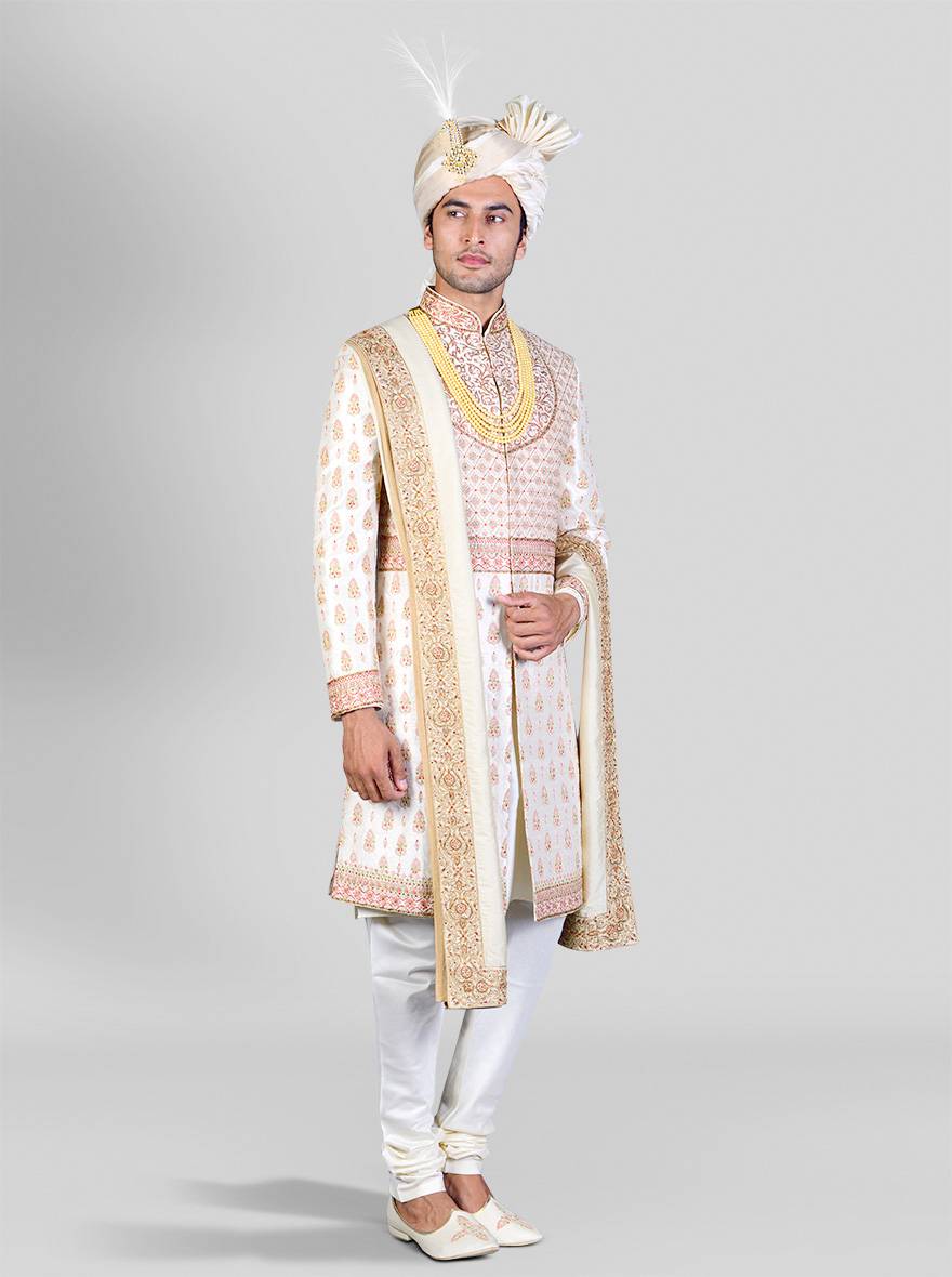 Beige Sherwani | TULA