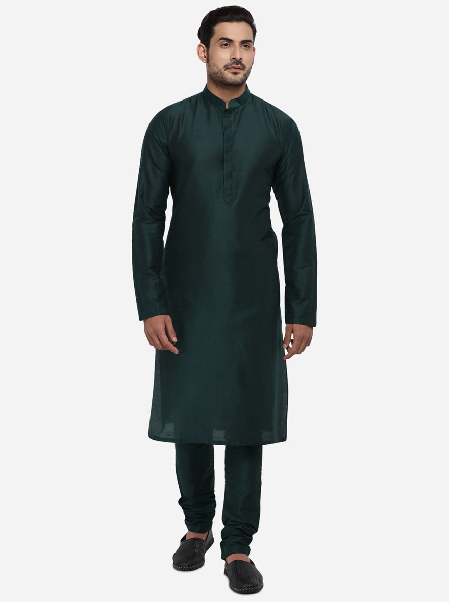 Bottle Green Kurta Set | Azania