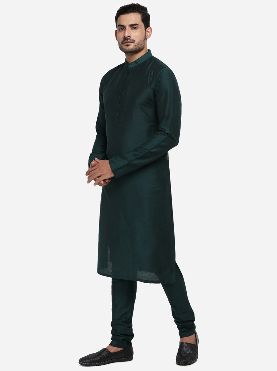 Bottle Green Kurta Set | Azania