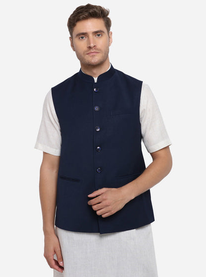 Navy Blue Modi Jacket | JadeBlue