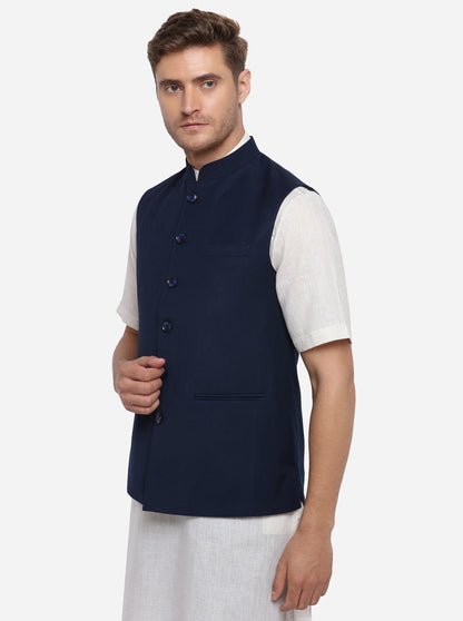 Navy Blue Modi Jacket | JadeBlue
