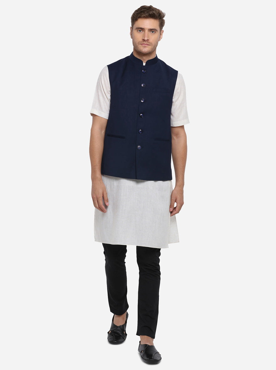 Navy Blue Modi Jacket | JadeBlue