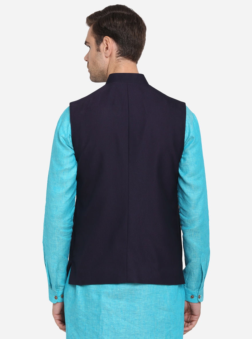 Purplish Black Modi Jacket | JadeBlue