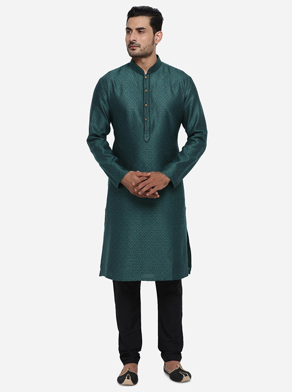 Bottle Green Kurta Set | Siddhesh Chauhan