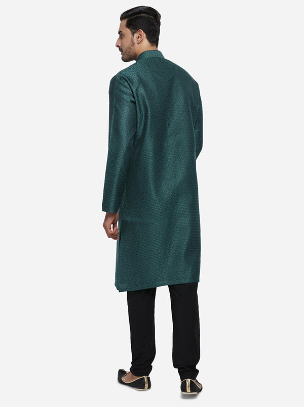 Bottle Green Kurta Set | Siddhesh Chauhan