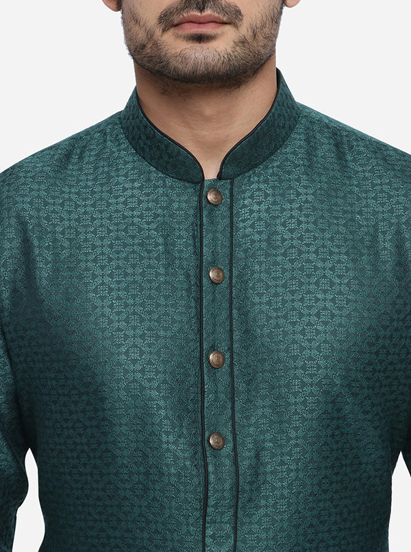 Bottle Green Kurta Set | Siddhesh Chauhan