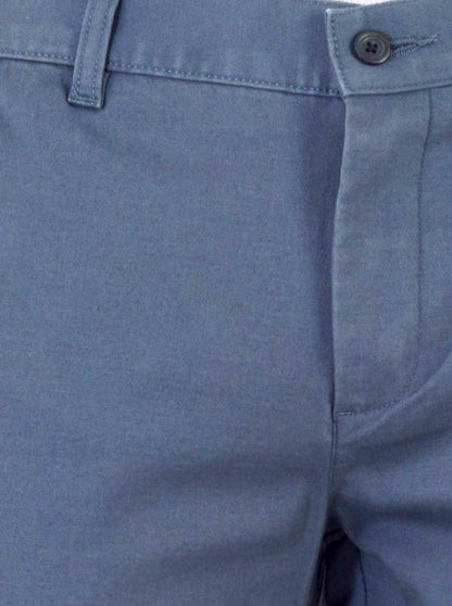 Copen Blue Self Textured Super Slim Fit Chinos | Greenfibre