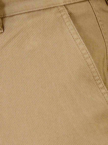 Camel Brown Self Textured Slim Fit Chinos | JB Sport