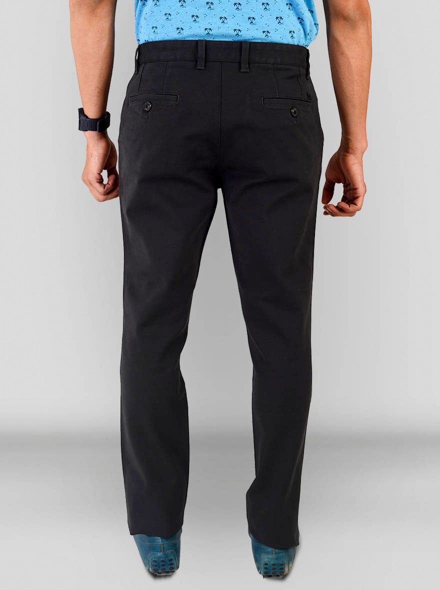 Midnight Grey Solid Slim Fit Chinos | JB Sport