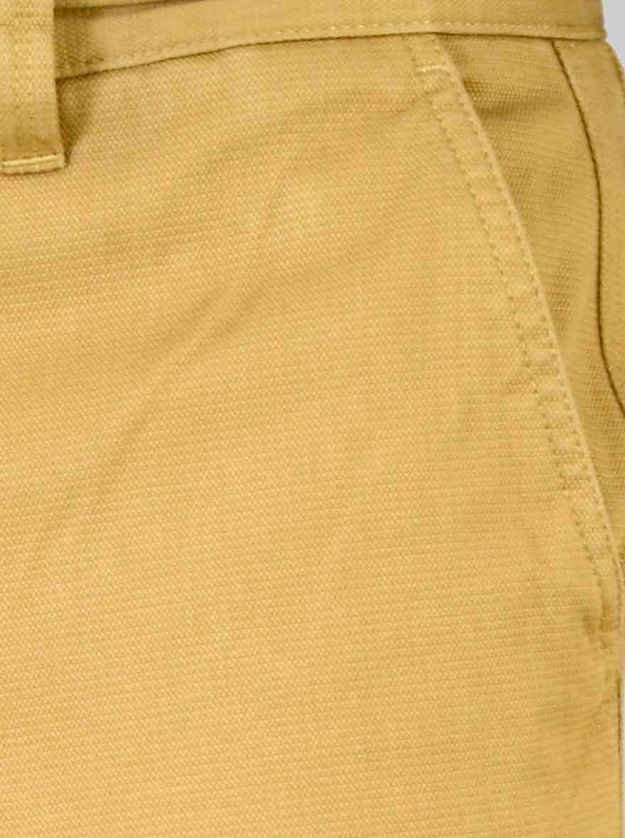 Khaki Self Textured Slim Fit Chinos | JB Sport