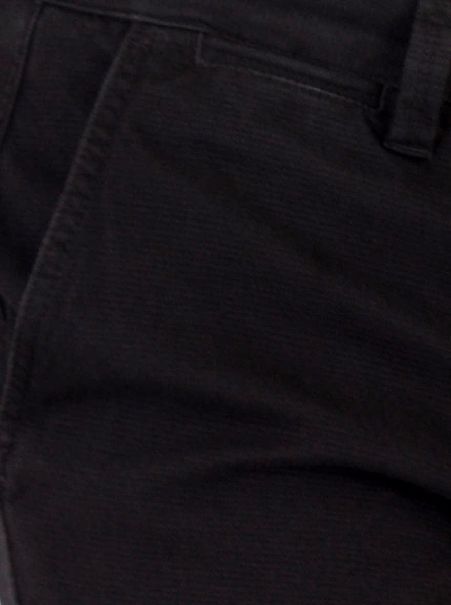 Dark Brown Self Textured Slim Fit Chinos | JB Sport