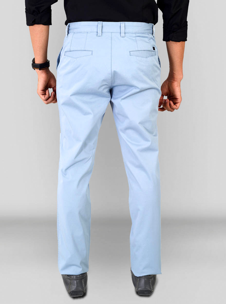 Ashley Blue Self Textured Slim Fit Chinos | JB Sport