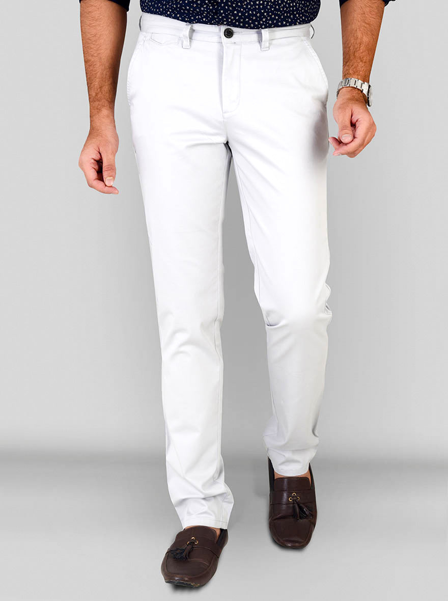 Foggy Dew Self Textured Slim Fit Chinos | JB Sport