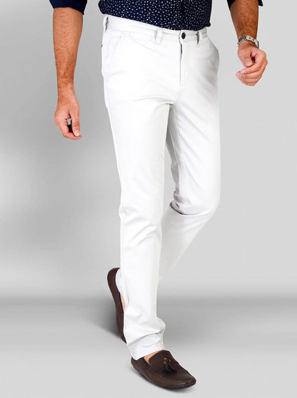 Foggy Dew Self Textured Slim Fit Chinos | JB Sport