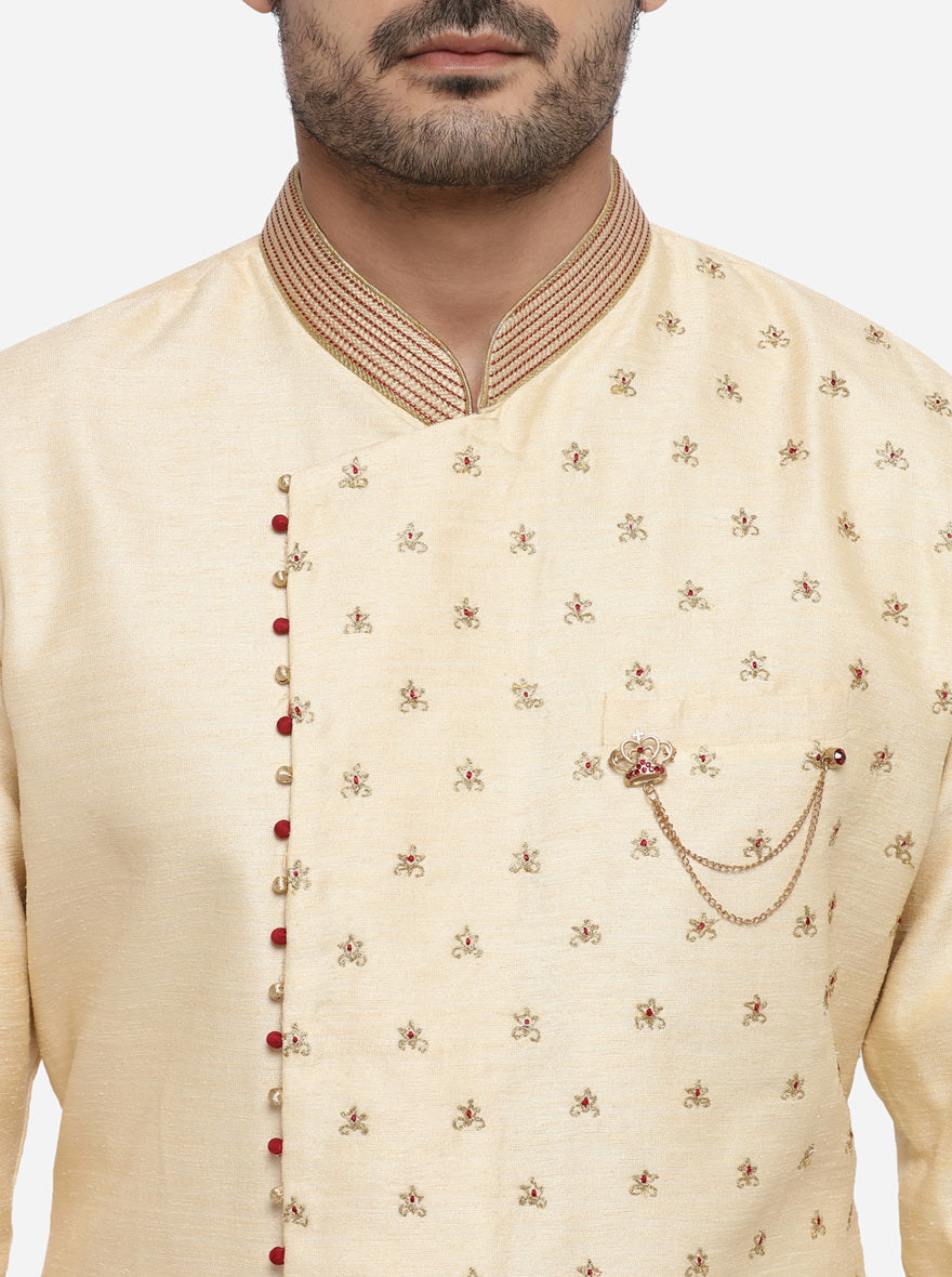 Beige Semi Indowestern | Azania