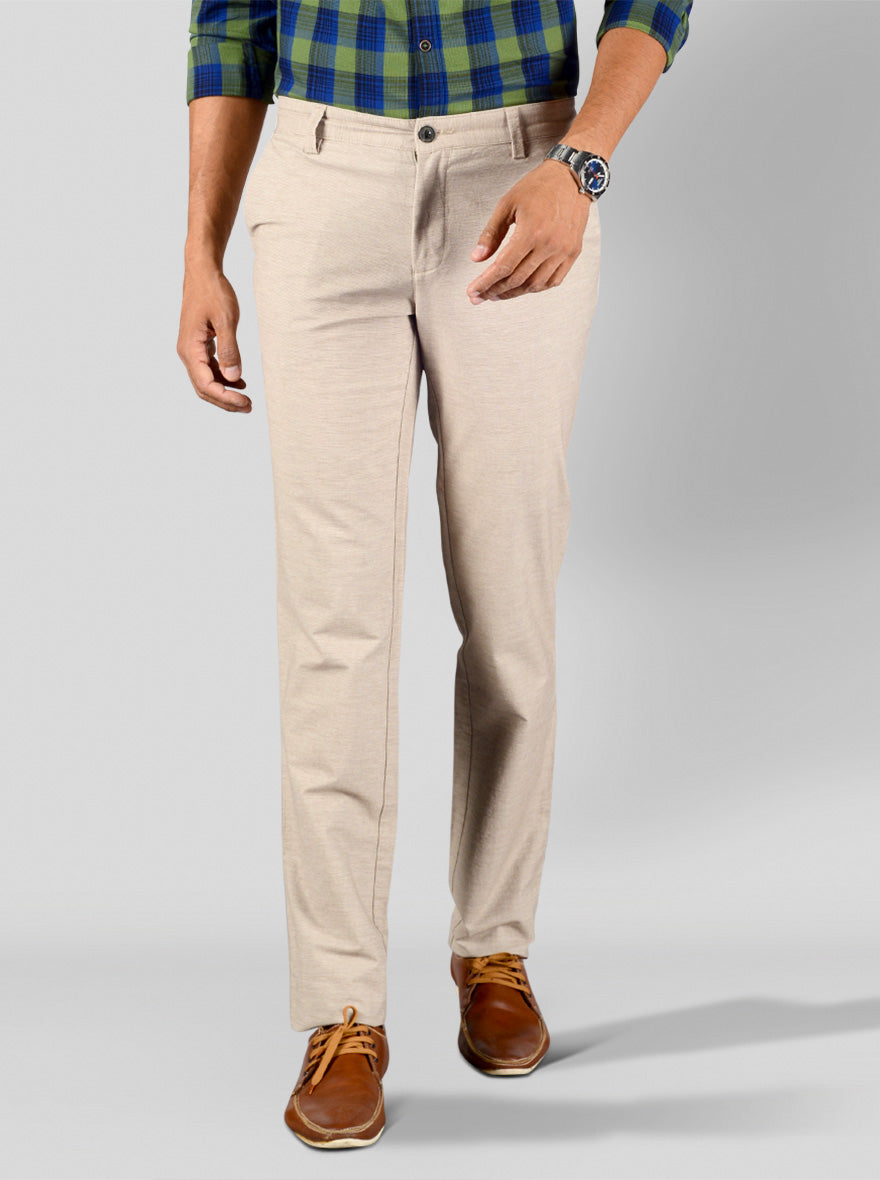 Beige Slim Fit Chinos | JB Sport