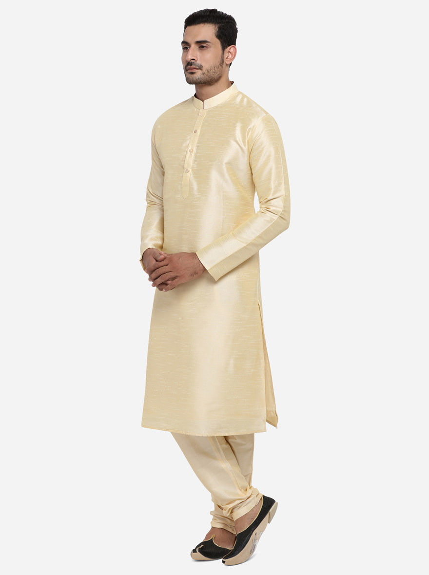 Light Golden Kurta Set | Azania