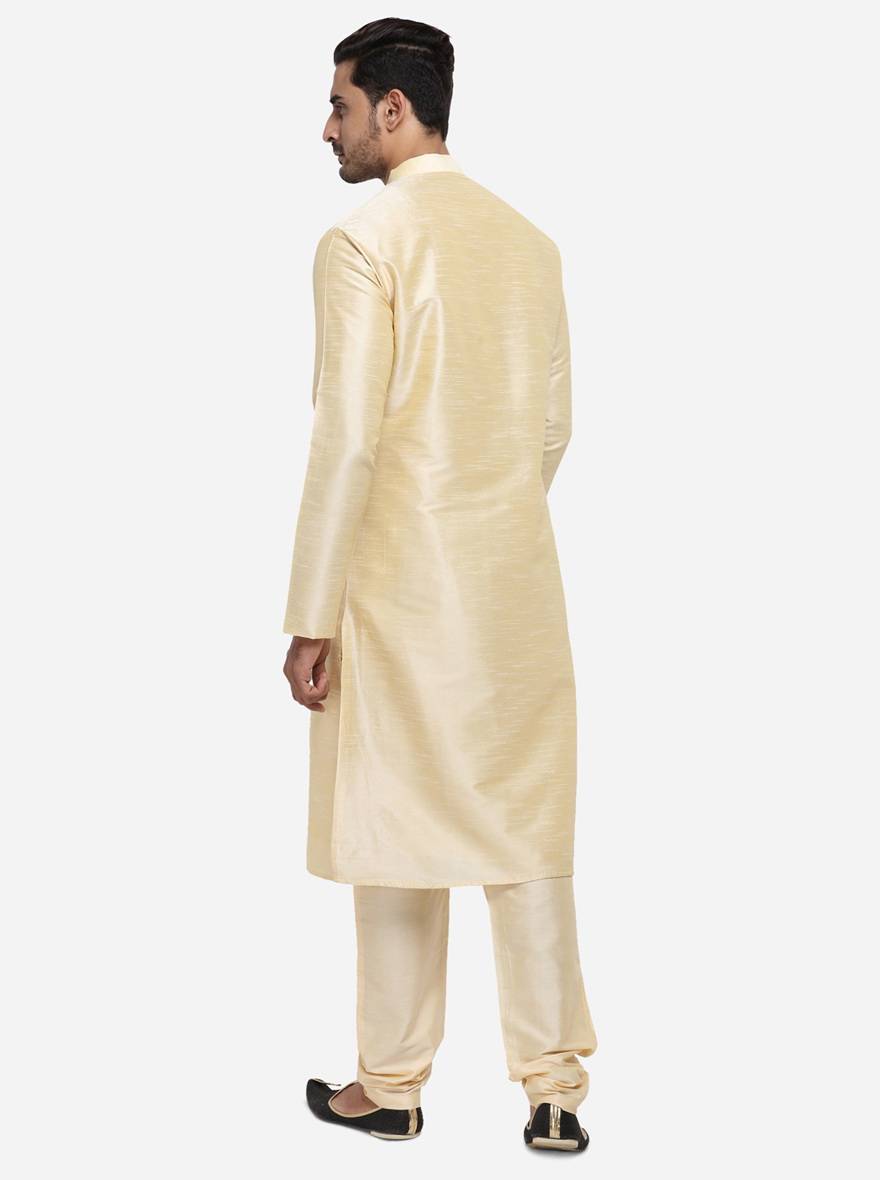 Light Golden Kurta Set | Azania