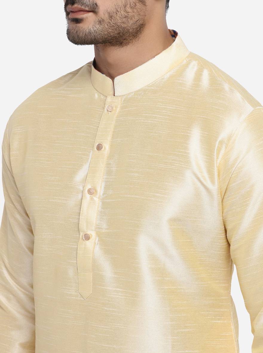 Light Golden Kurta Set | Azania