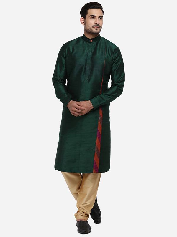 Bottle Green Kurta Set | Siddhesh Chauhan