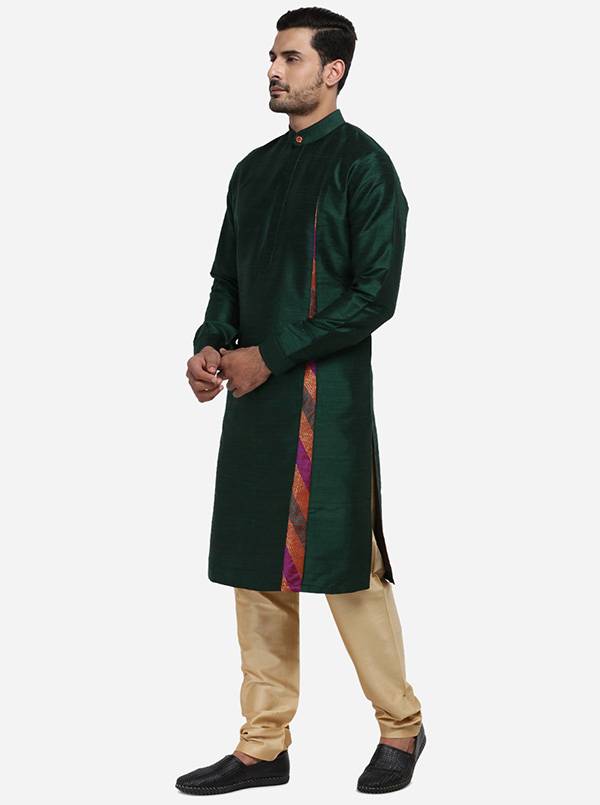 Bottle Green Kurta Set | Siddhesh Chauhan