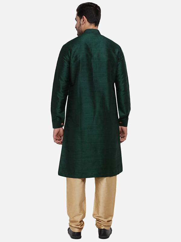 Bottle Green Kurta Set | Siddhesh Chauhan