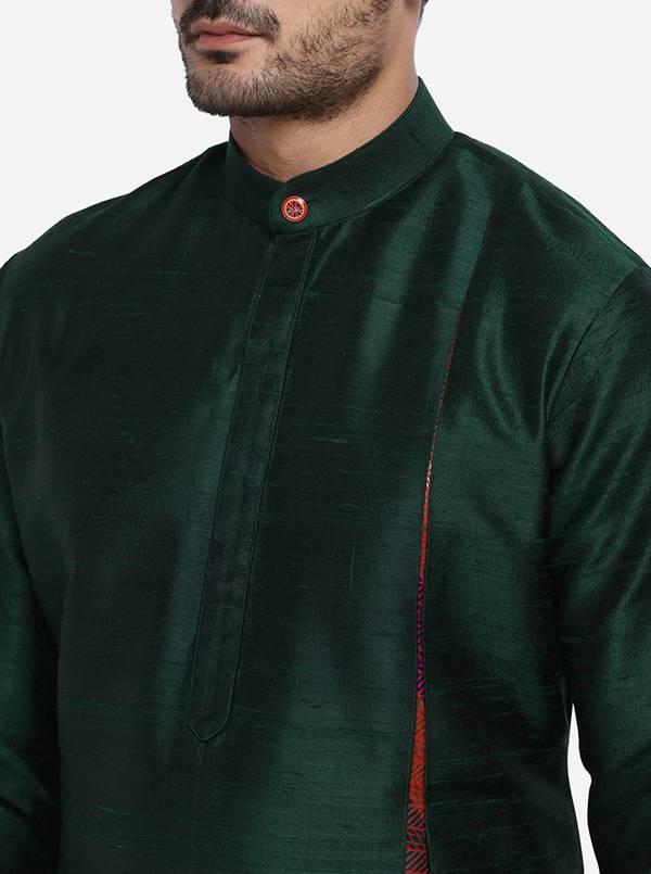 Bottle Green Kurta Set | Siddhesh Chauhan