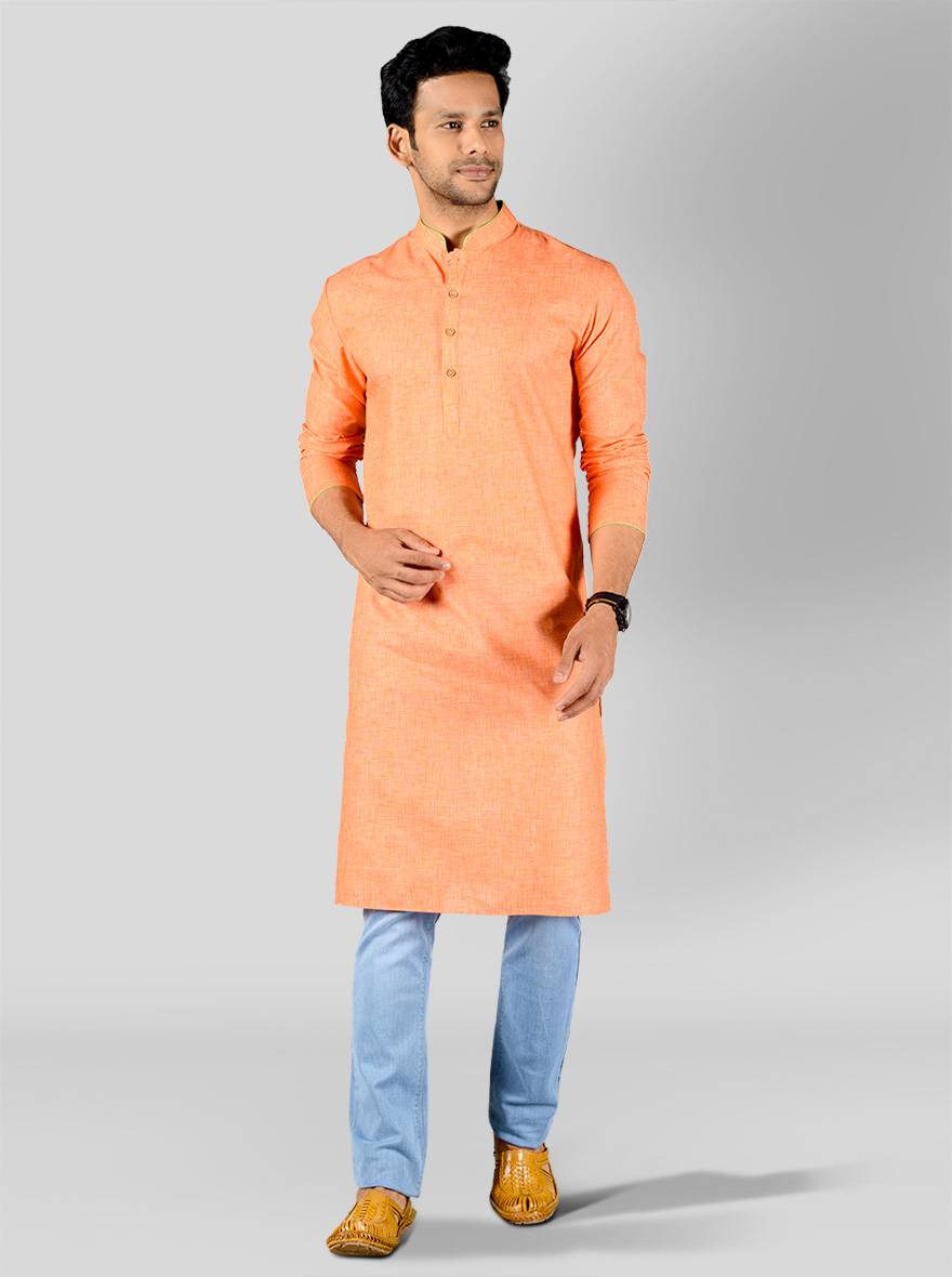 Sunset Orange Kurta | Azania