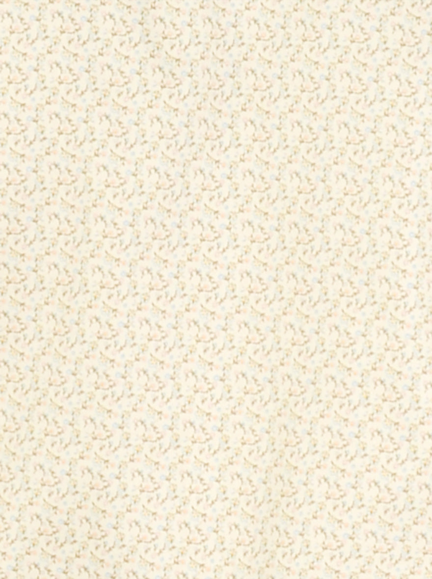 Cream & Brown Printed Regular Fit Formal Shirt | JadeBlue